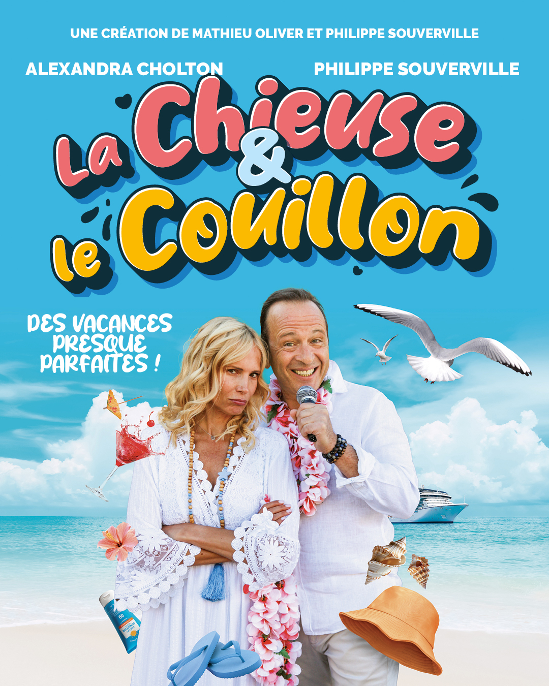 La Chieuse et le Couillon - affiche du spectacle - nouvelle création 2026