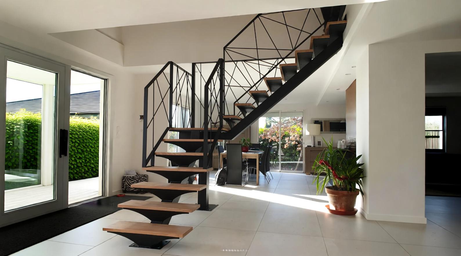 Escalier Suspendu Design Minimaliste