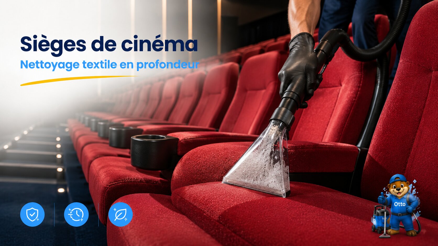 Fauteuils de cinéma indépendant à Toulouse nécessitant un nettoyage professionnel
