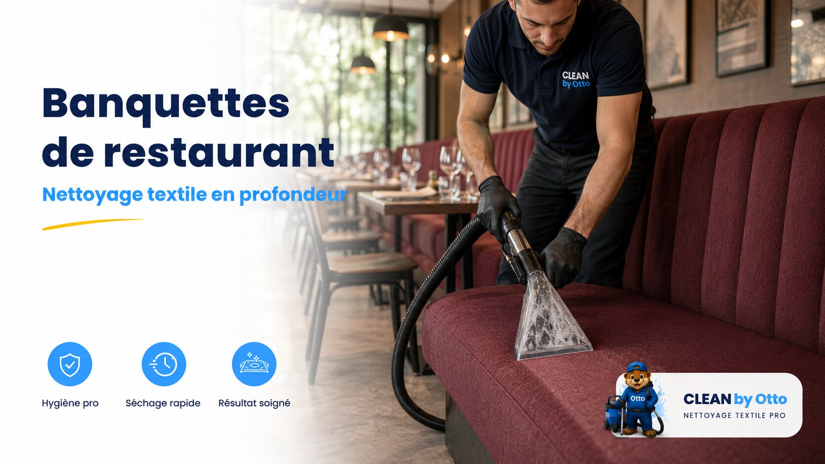 Banquettes de restaurant encrassées nécessitant un nettoyage professionnel à Toulouse